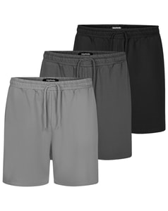 Bigdude 3er-Pack Loopback-Shorts, mehrfarbig
